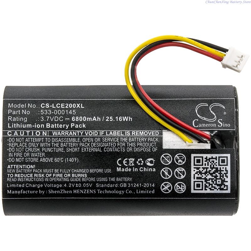 100% NEW 3.7V 5200/6800mAh Rep - огляд і ціна Home Security Battery Replacement