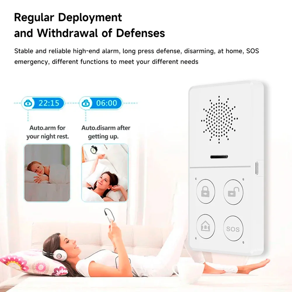 Tuya Wifi Smart Alarm System 4 - огляд і ціна Sim Gsm Alarm