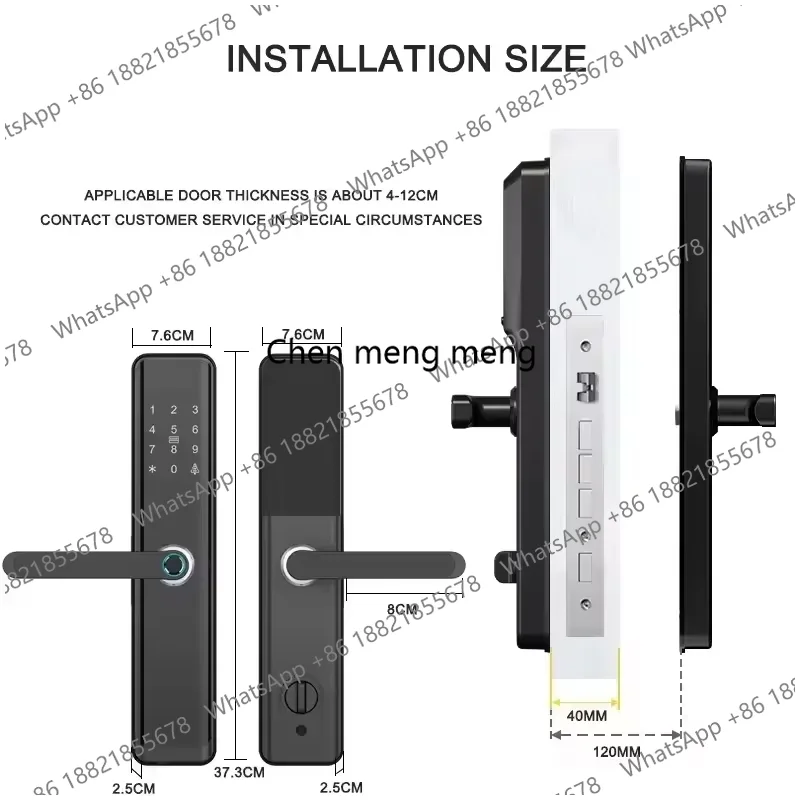 Rfid Fingerprint Handle Smart  - огляд і ціна Home Security Battery Replacement