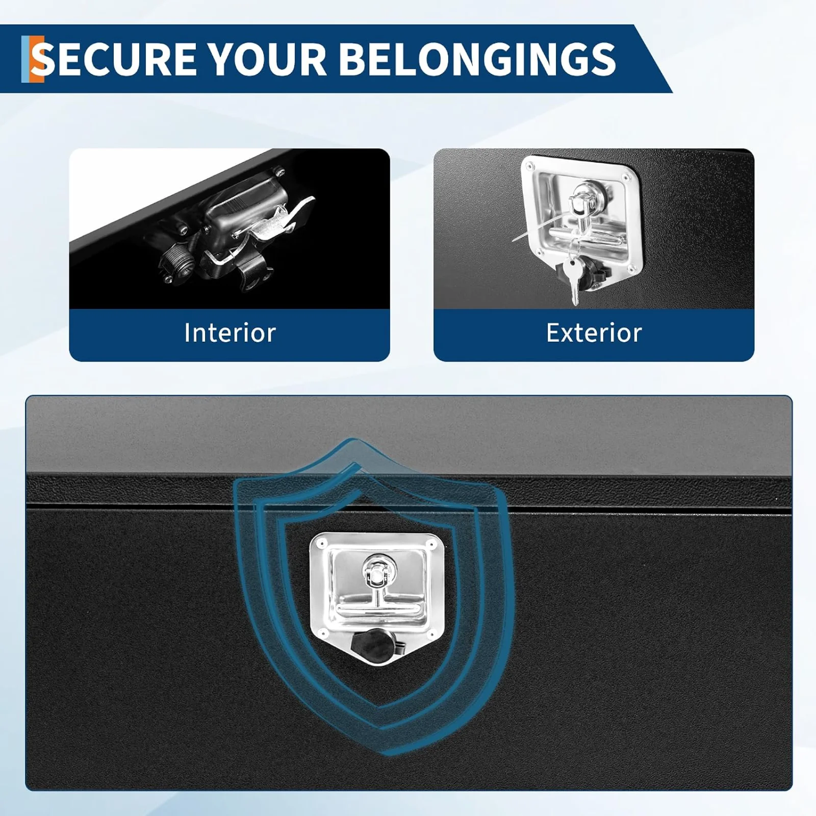 Heavy Duty Black Steel Truck B - огляд і ціна Home Security Box