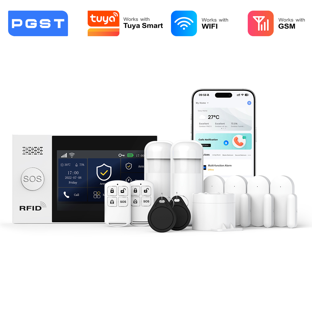 PGST 2G GSM WiFi Alarm System  - огляд і ціна Sim Gsm Alarm