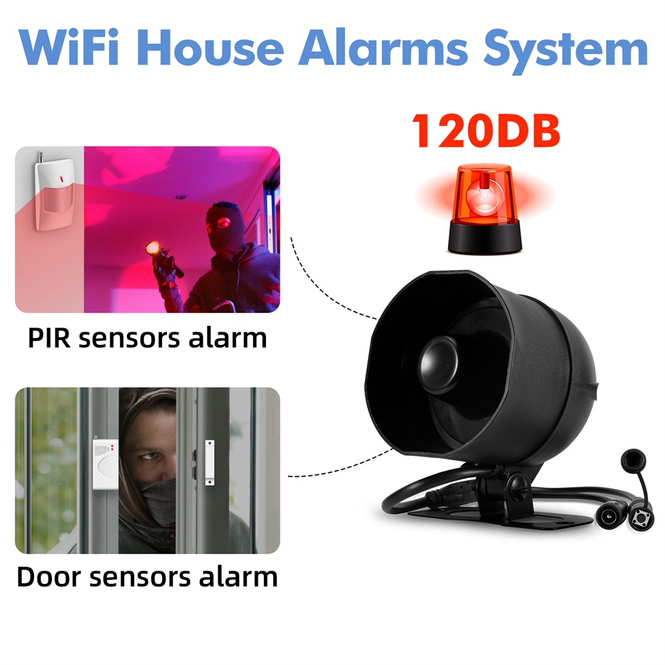KERUI 120db Siren Alarm System - огляд і ціна Sim Gsm Alarm