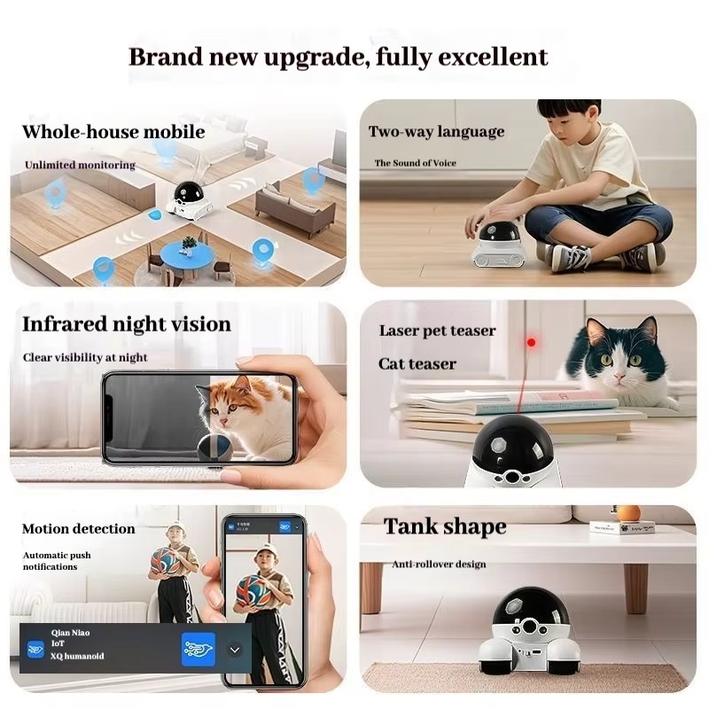 New Smart Pet Robot WiFi Home  - огляд і ціна Home Security Robots