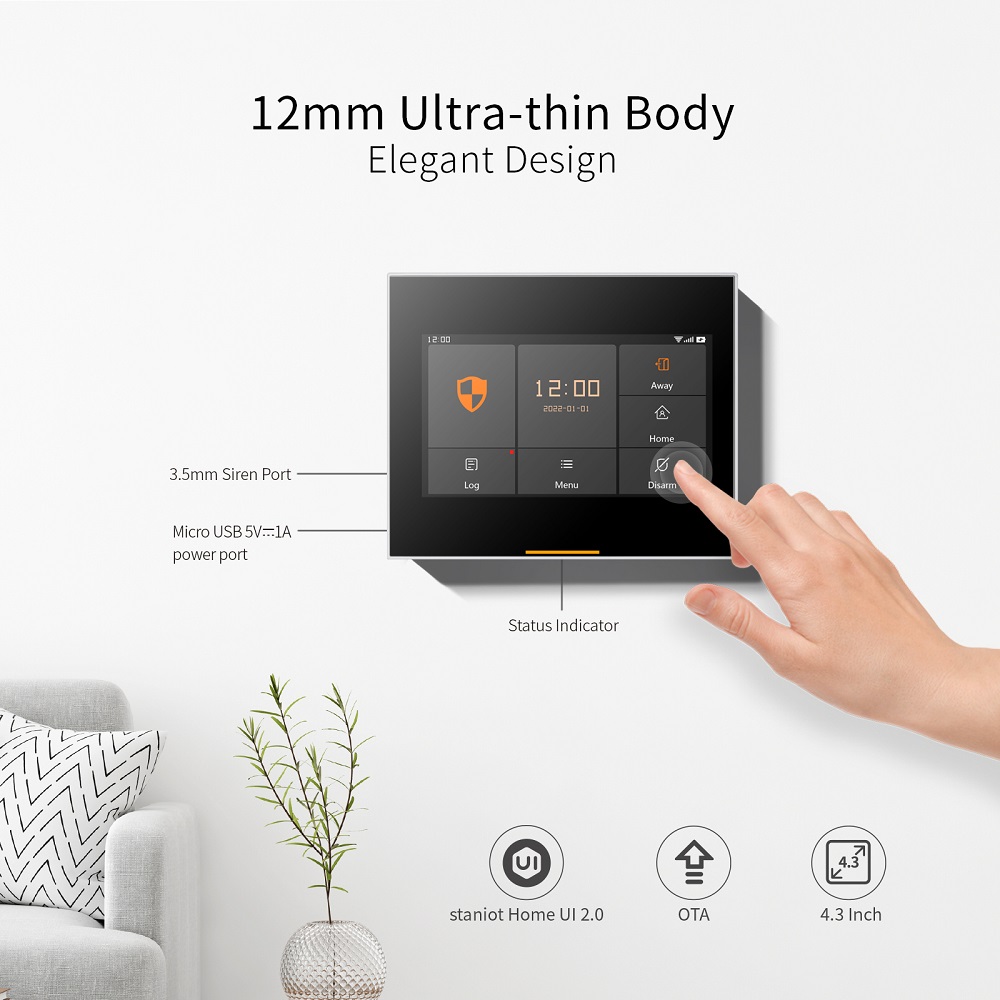 Staniot 433MHz Wireless Wifi 4 - огляд і ціна Sim Gsm Alarm