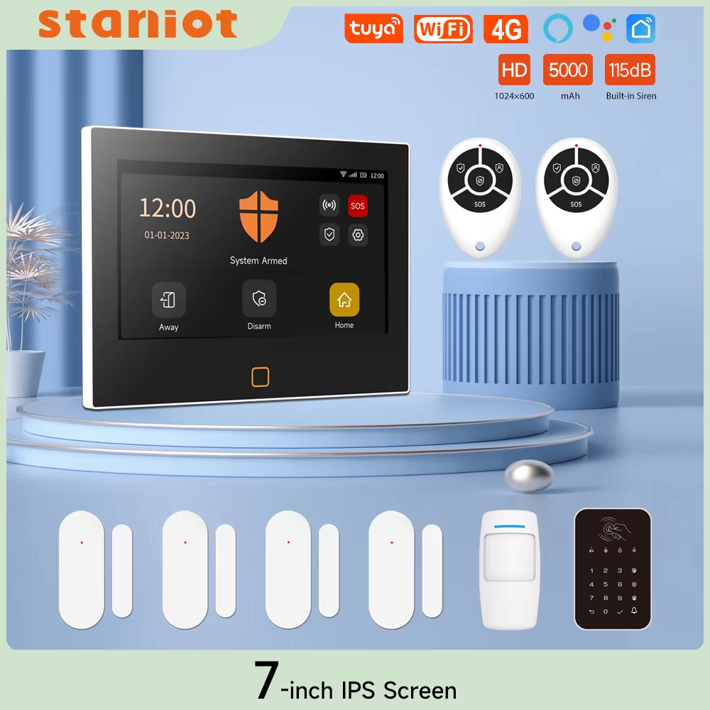 Staniot 7 inch HD Alarm System - огляд і ціна Sim Gsm Alarm
