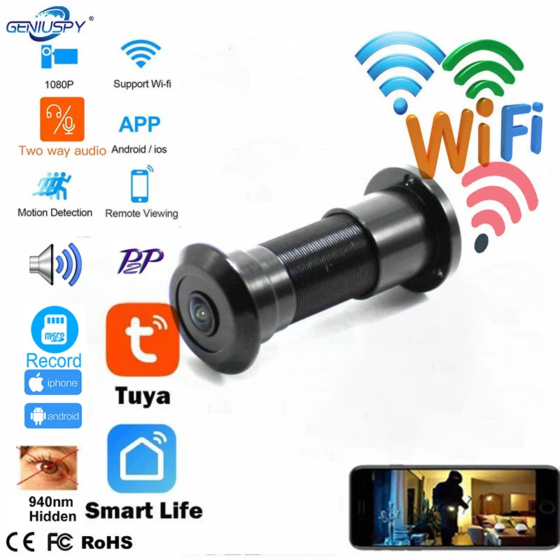 Tuya WIFI Two Way Audio Door E - огляд і ціна Home Security Front Door Camera